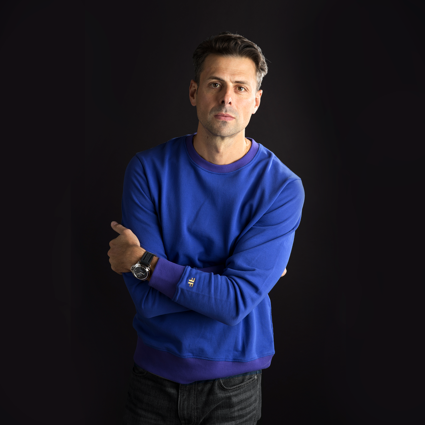 THE MASTER PRINT SWEATSHIRT, KINGDOM BLUE