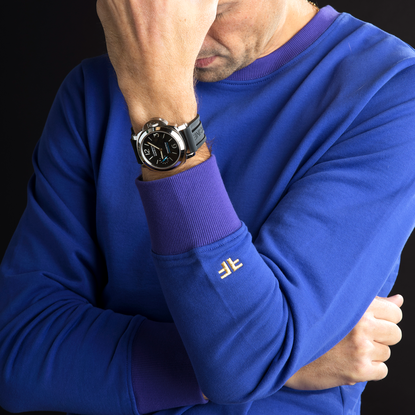 THE MASTER PRINT SWEATSHIRT, KINGDOM BLUE